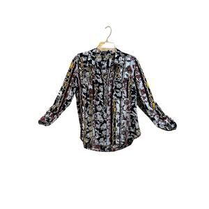 Jones New York Women’s Black and White Blouse - Size L